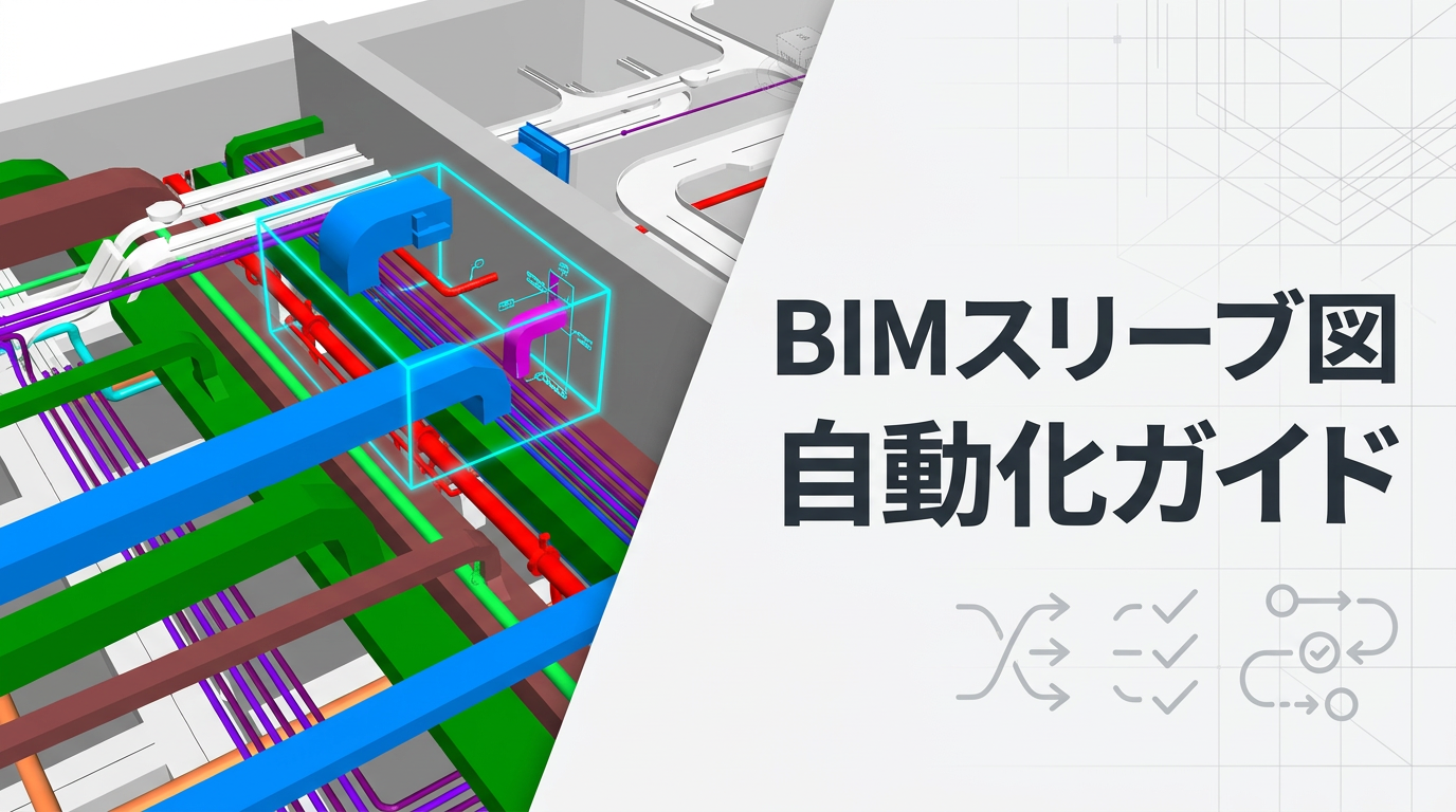 BIMでスリーブ図を効率化する｜自動配置ツールの選び方と連携フロー