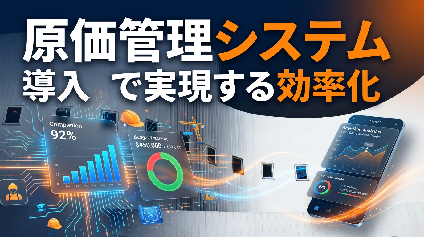 建設業の原価管理システムおすすめ比較｜選び方と導入メリット