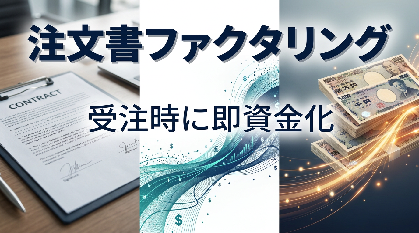 注文書ファクタリングとは？建設業が着工前に資金化する方法
