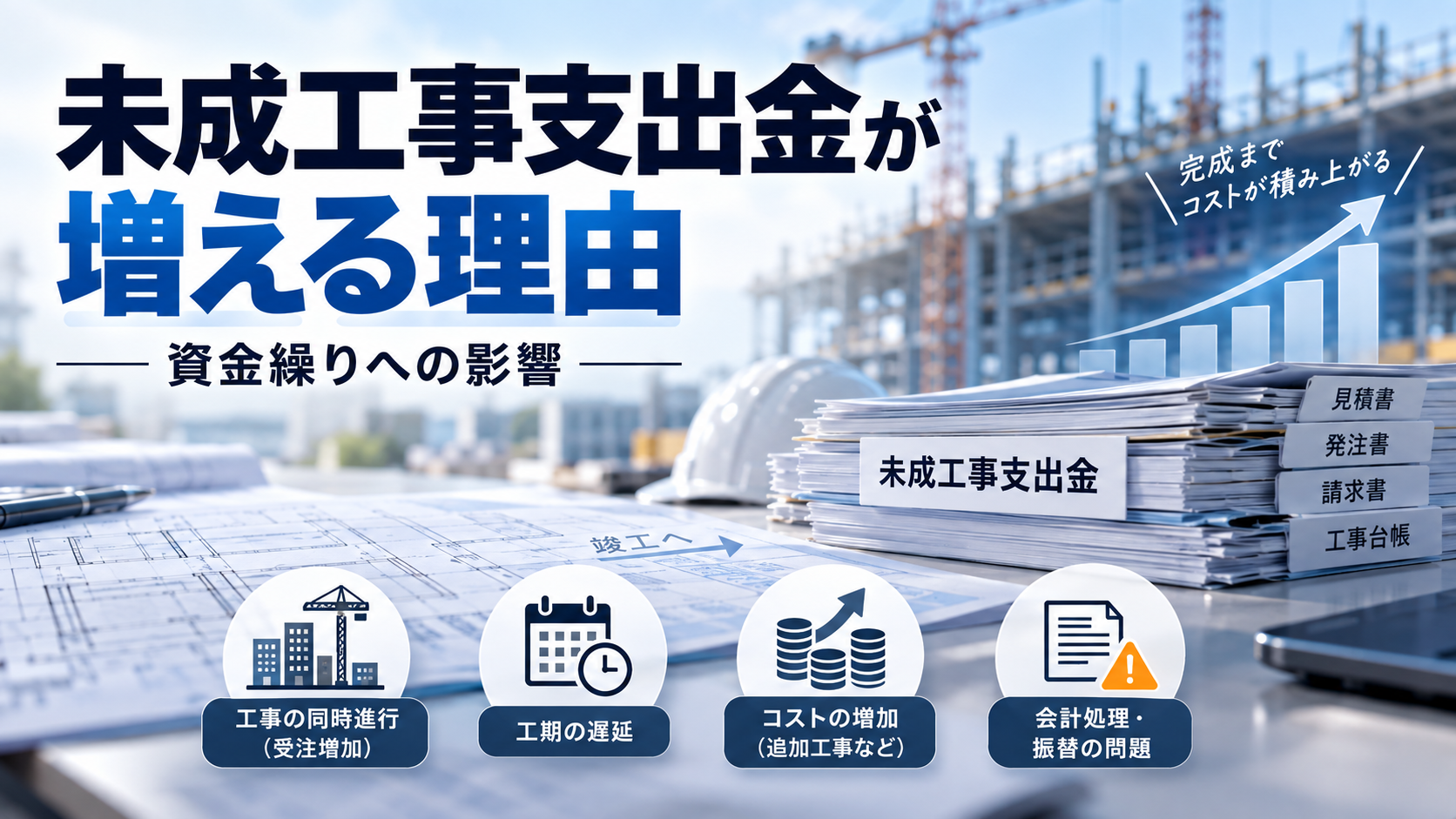未成工事支出金が増える理由と資金繰りへの影響｜具体例と確認手順