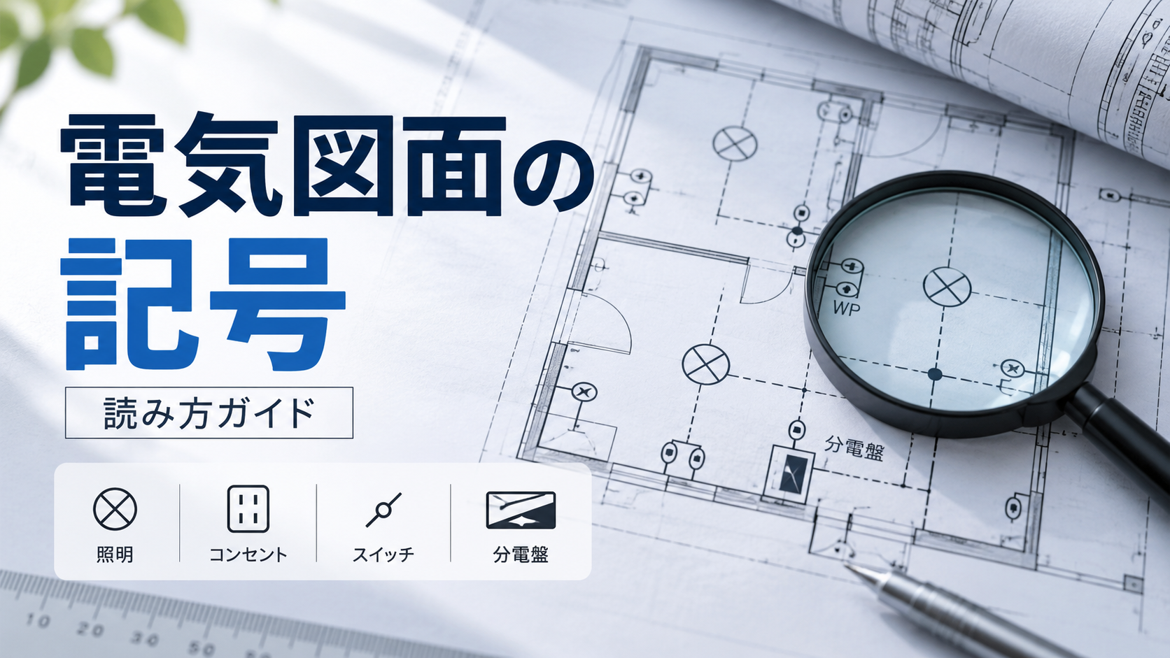 電気図面の記号一覧と読み方|照明・コンセント・スイッチ・分電盤の凡例
