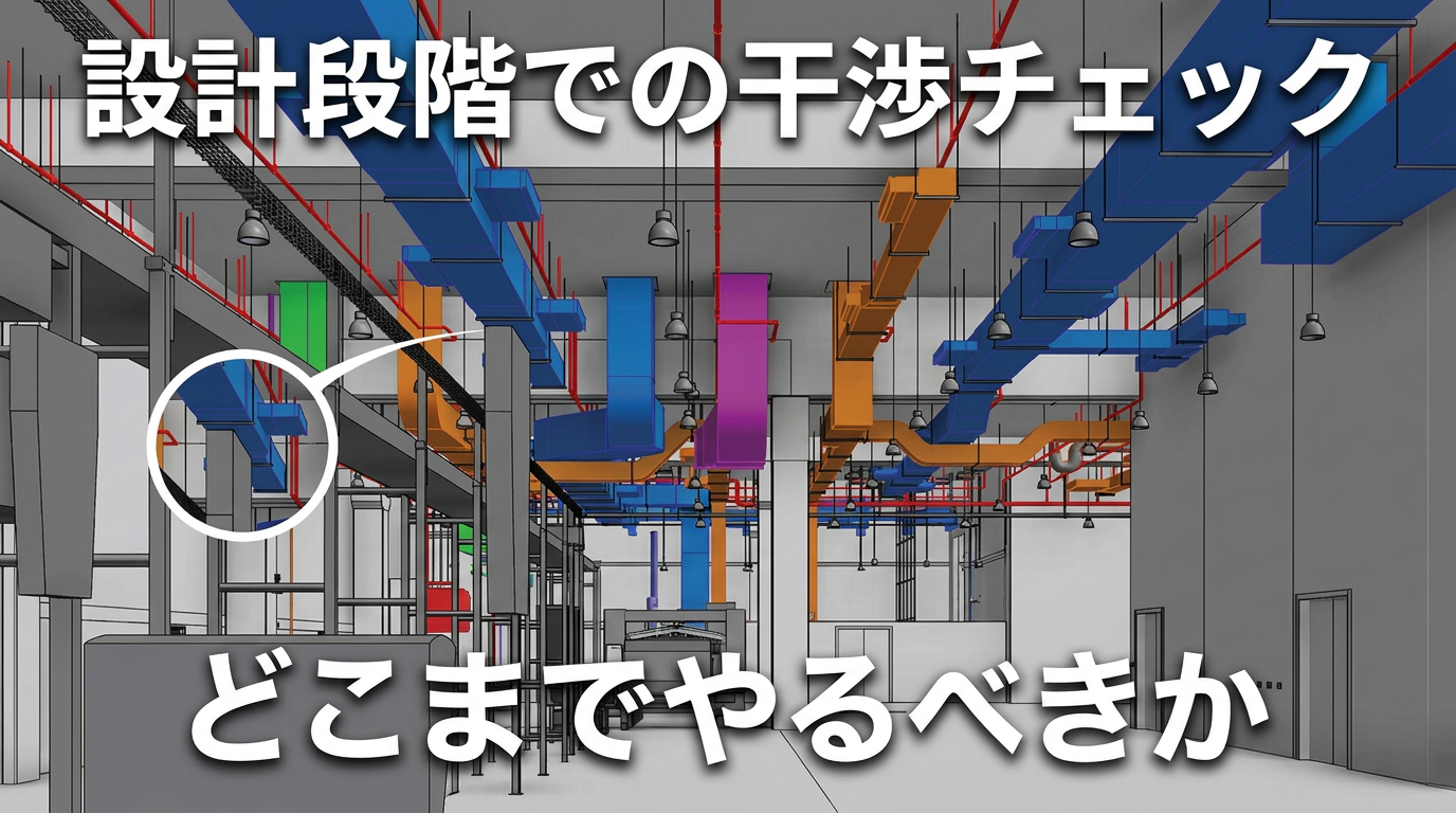 設備設計のBIM干渉チェック完全ガイド｜設計段階でやるべきこと・やりすぎてはいけないこと