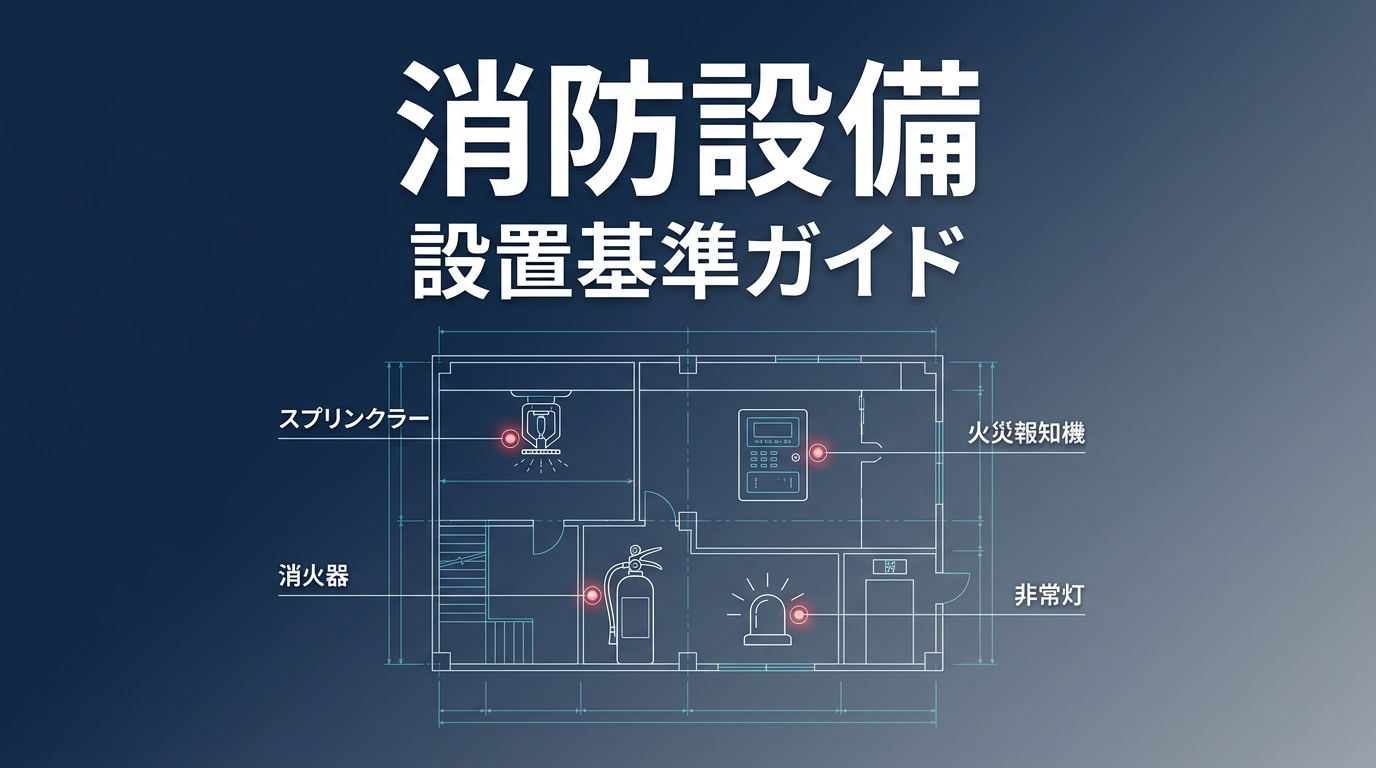 消防設備の設置基準｜用途・面積判定と消防署協議の設計チェックリスト