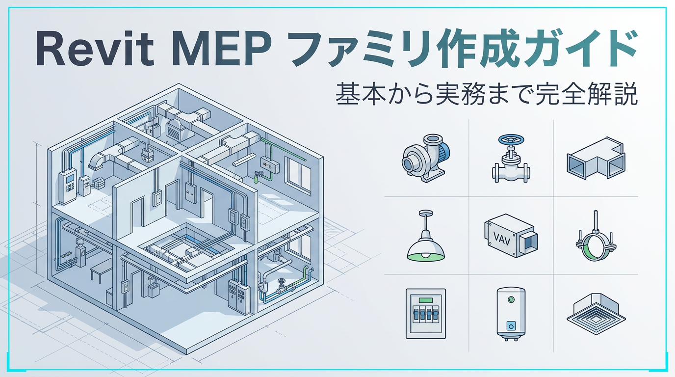 設備設計者のためのRevit MEPファミリ自作入門｜接続ポイントとシェアパラメータの実務