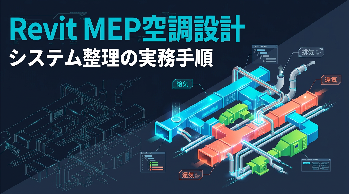 Revit MEPで空調系統を整理する｜システム設定と命名ルールの実務ガイド