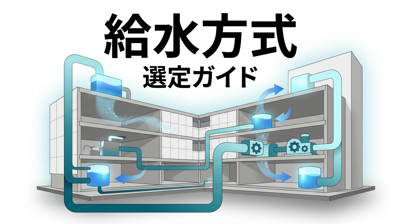 給水方式の選定フロー｜直結直圧・直結増圧・受水槽方式の判断基準と実務