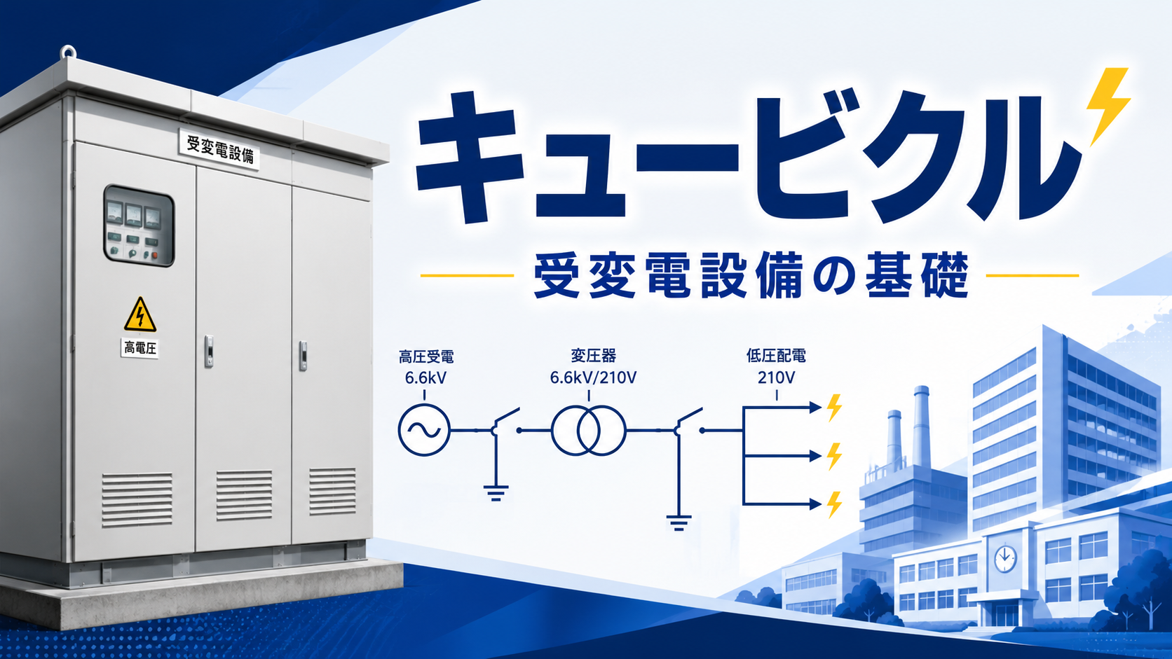 キュービクルとは？構造・中身・容量・設置基準を電気設備設計のプロが図解