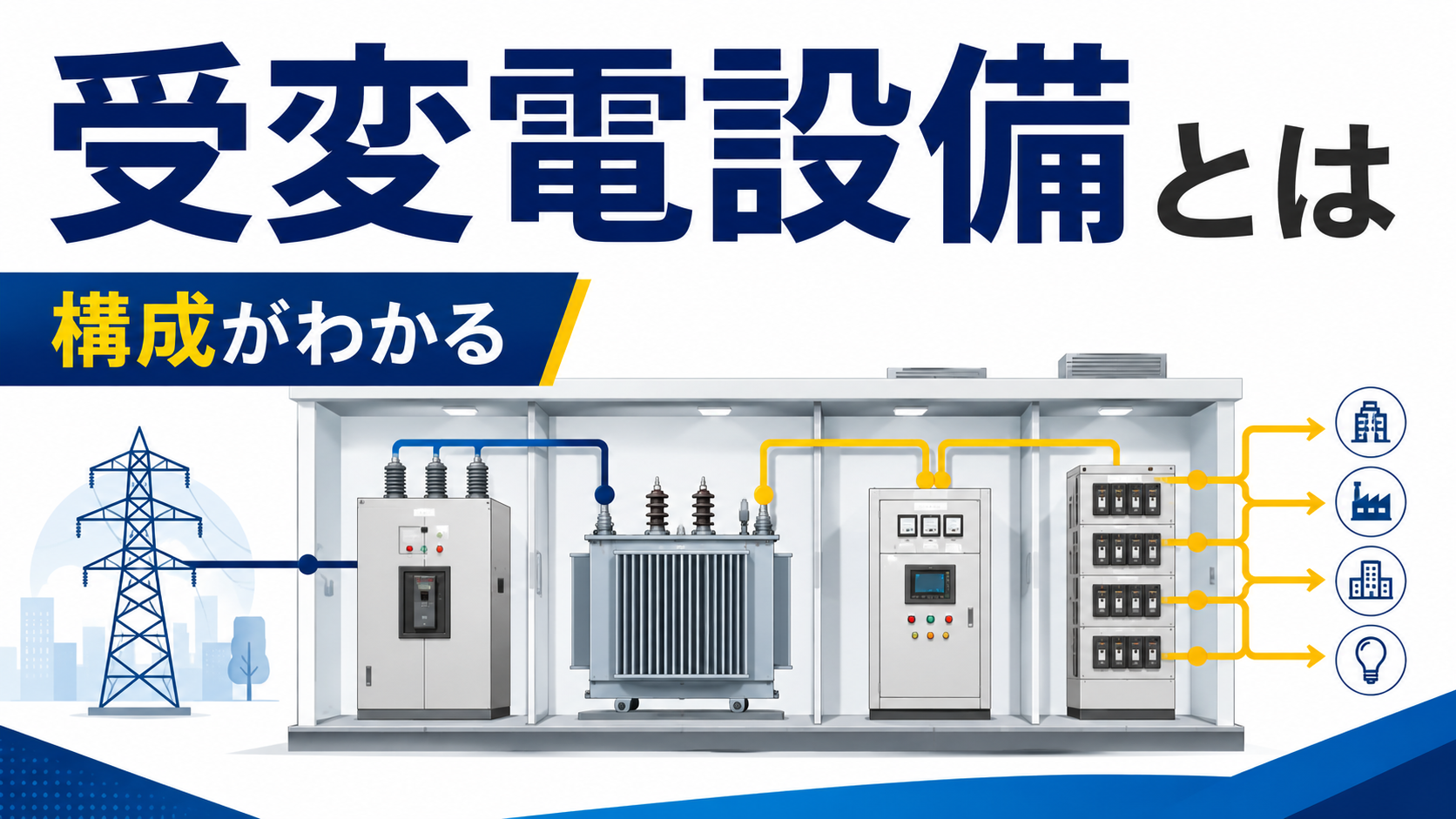 受変電設備とは？キュービクルとの違い・構成・耐用年数をわかりやすく解説