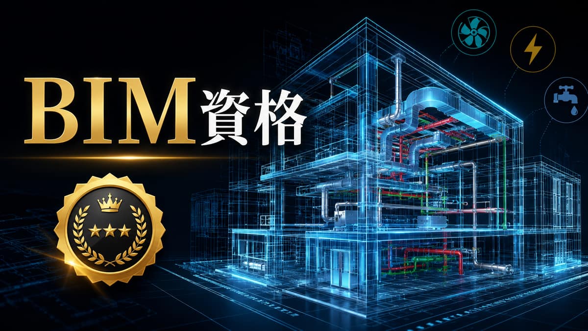 設備設計者が取るべきBIM関連資格ガイド|難易度・費用・実務での価値