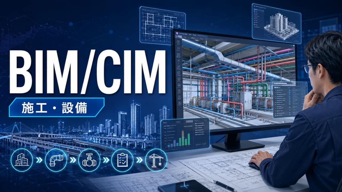BIM/CIMとは|BIMとの違い・国交省の方針と設備設計への影響を整理