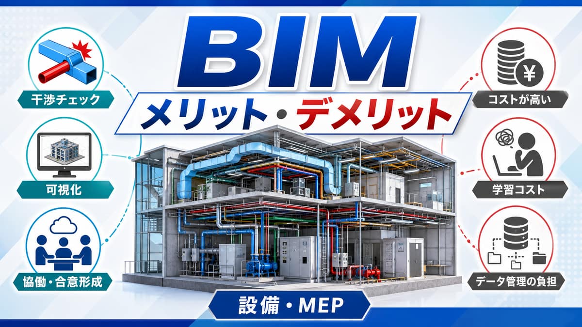 設備設計でBIMを導入するメリット・デメリット|工数と品質のリアルな損得