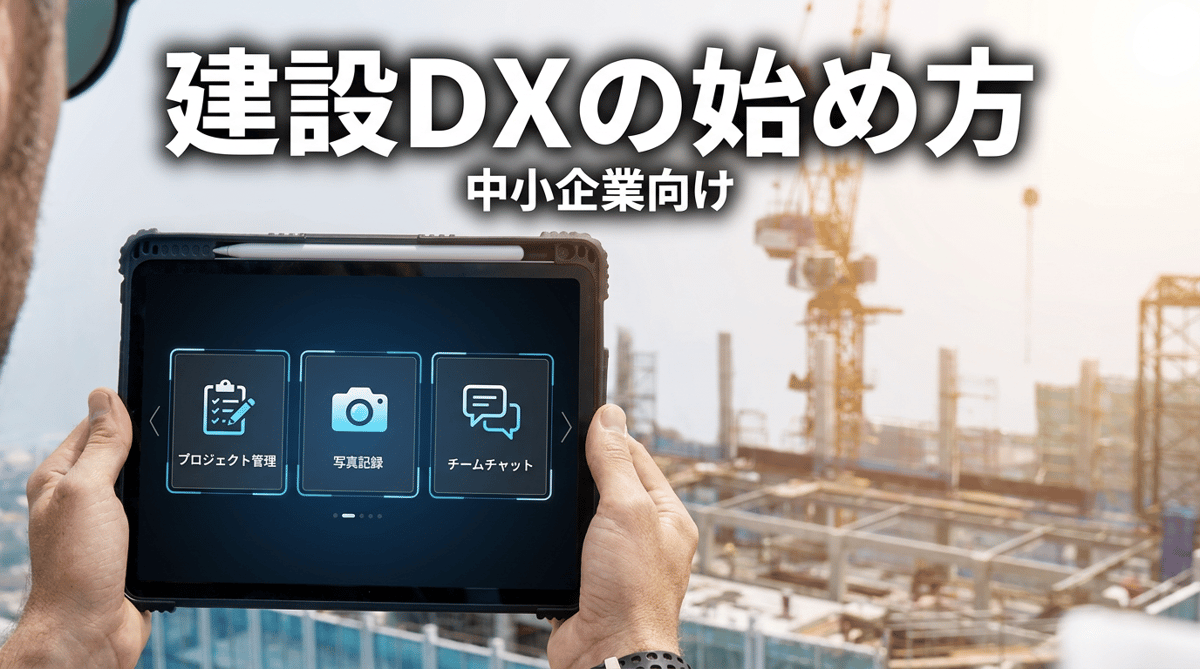 中小建設業・設計事務所のための建設DXの始め方|何から手をつけるか