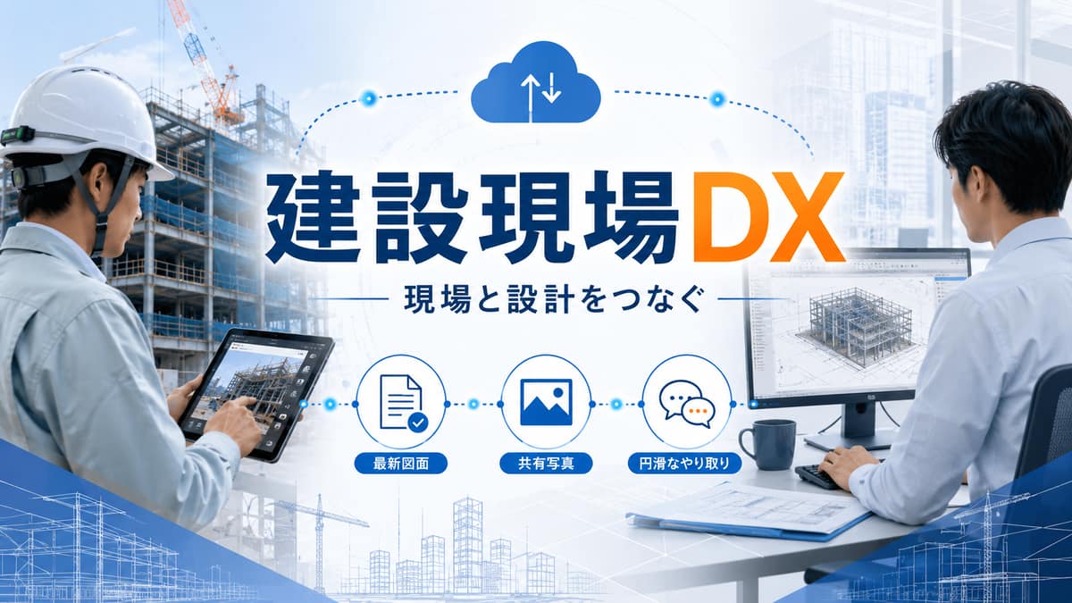 建設現場のDXとは|紙・電話・FAX依存から脱却する第一歩