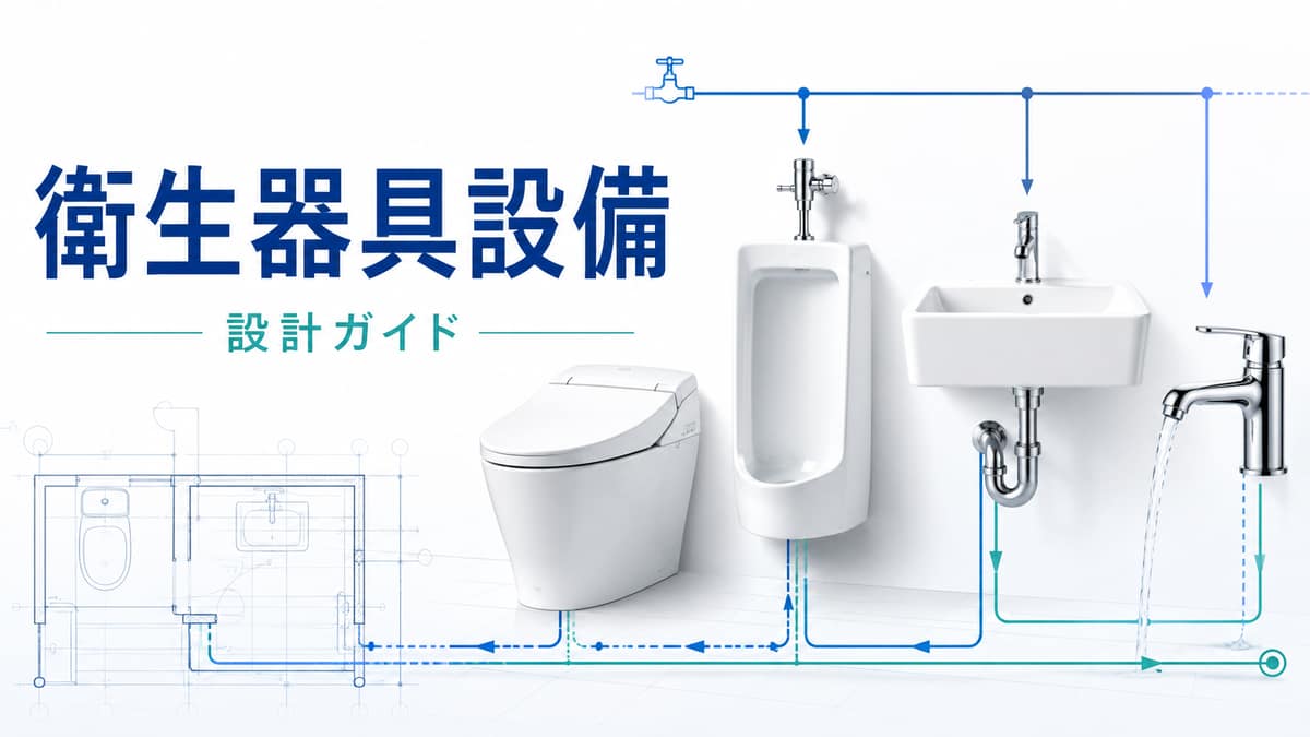 衛生器具設備の設計ガイド|種類・分類・適正個数算定法と器具給水/排水負荷単位を解説