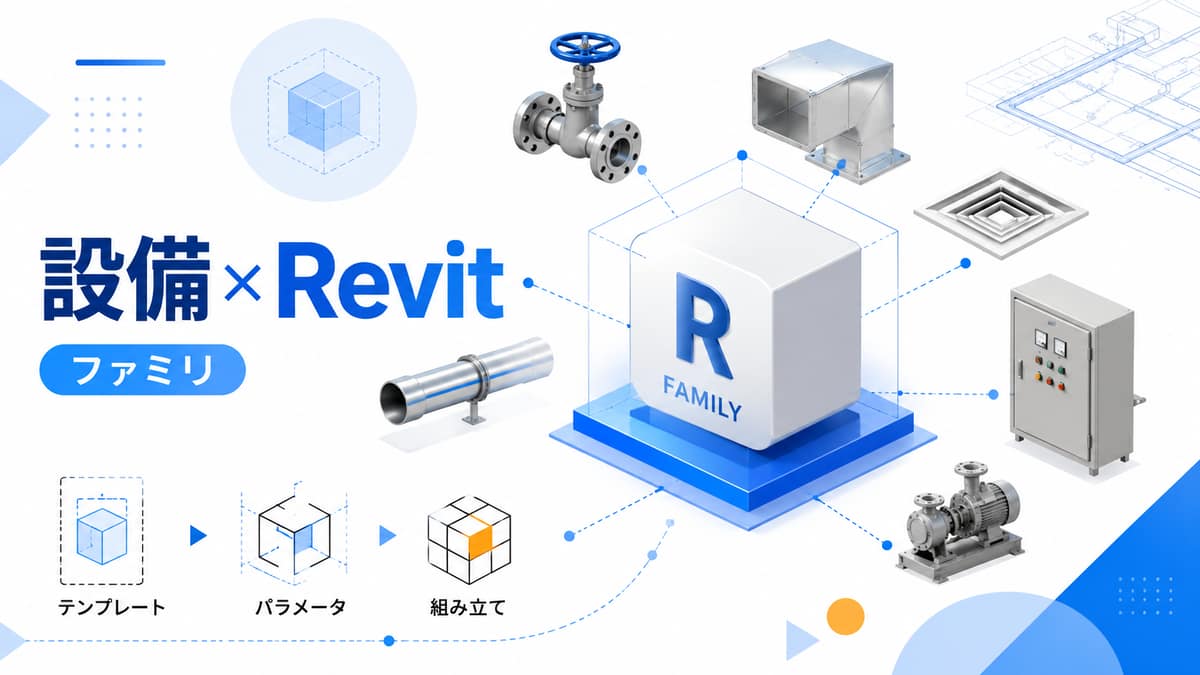 Revitファミリとは|設備設計での役割と作成・管理の基本