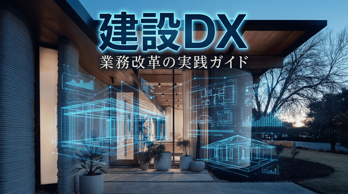 建設DXとは?設計事務所がやさしく解説する全体像と進め方