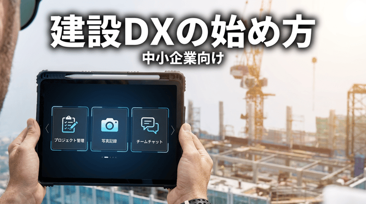 中小建設業・設計事務所のための建設DXの始め方|何から手をつけるか
