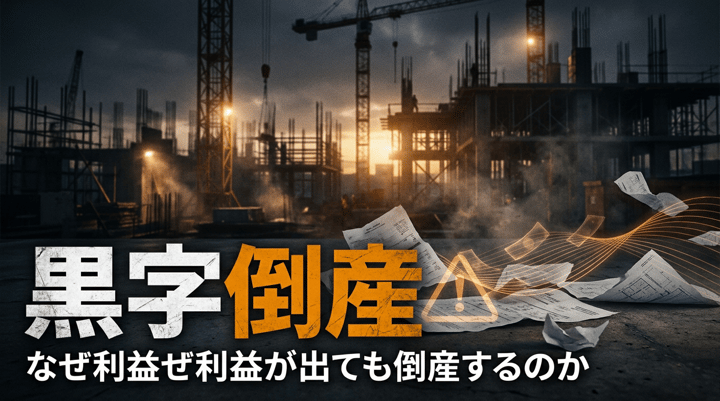なぜ建設業は黒字倒産するのか?仕組みと回避策をプロが解説