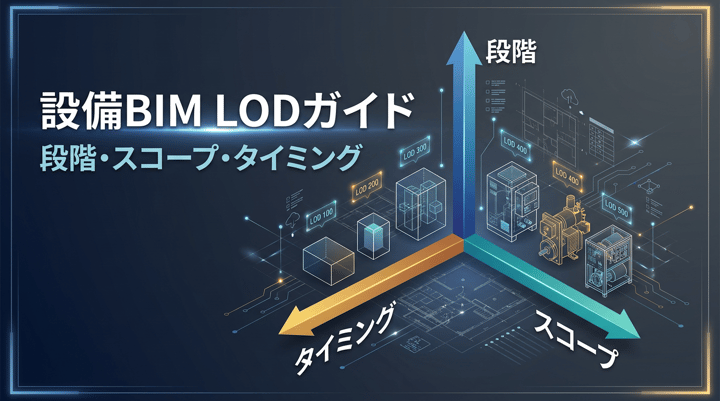 設備BIMのLOD設定ガイド｜基本設計・実施設計・施工段階での使い分け