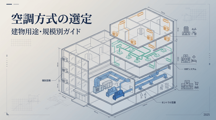 空調方式の選定フロー|個別分散・セントラル・VRFの判断基準