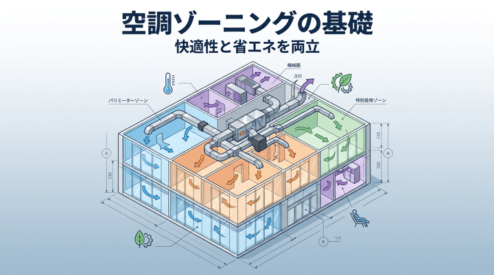 空調ゾーニングの考え方|用途・方位・運転時間と制御ゾーンの実務
