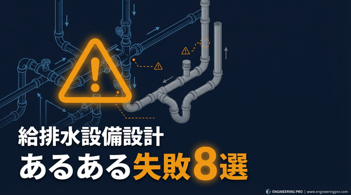 給排水設備設計の「あるある失敗」8選|原因・影響・対策を設計段階別に解説